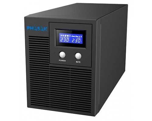 PHASAK SAI 1060VA Protekt Torre Interactivo con AVR, toma protegida y slot SNMP